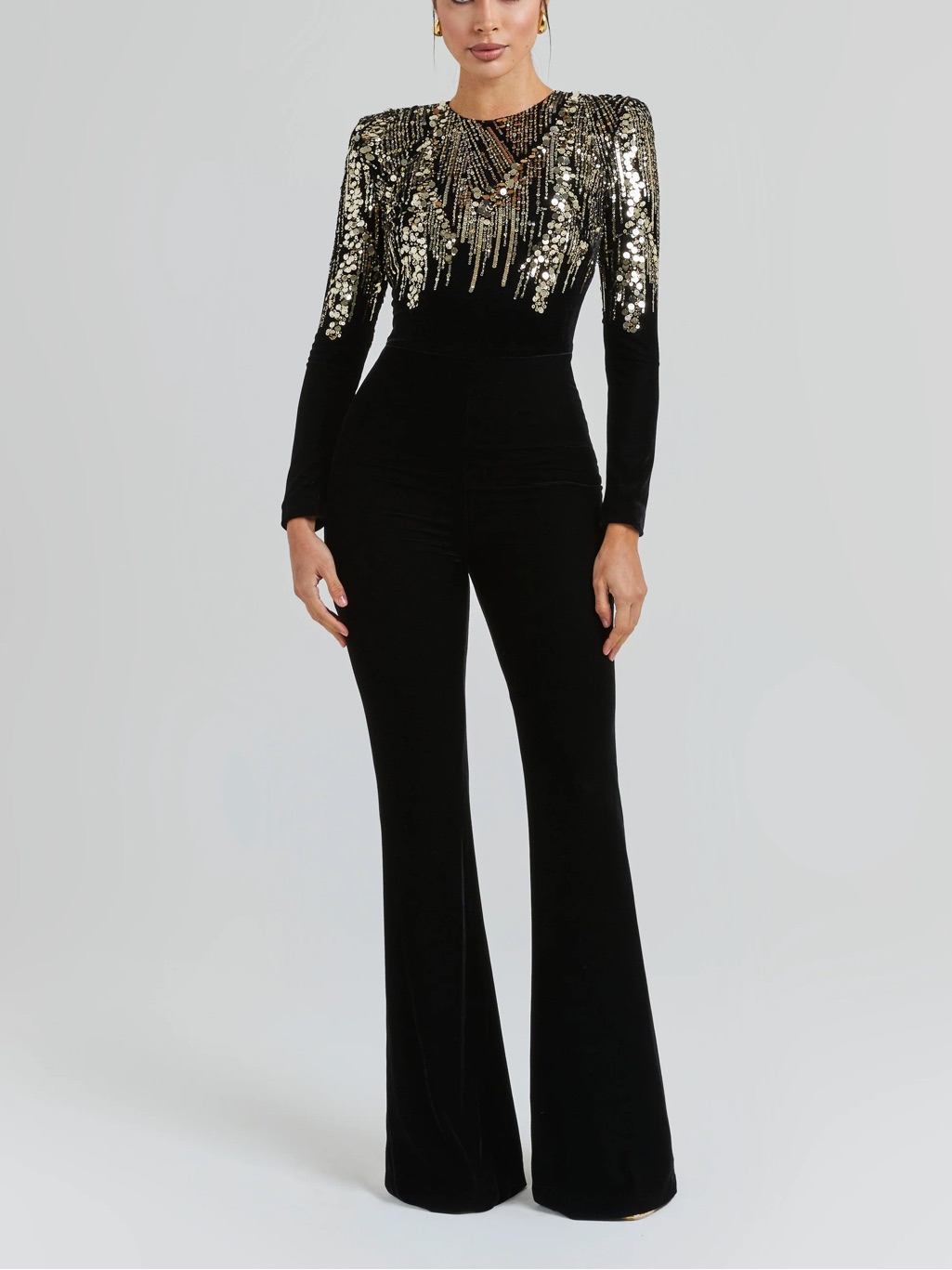 Nadine Merabi Katarina Black Jumpsuit